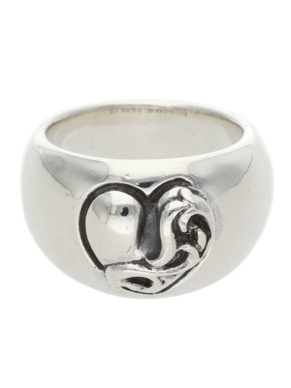 Chrome Heart in Band Silver Ring